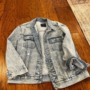 Abercrombie oversized boyfriend denim jacket